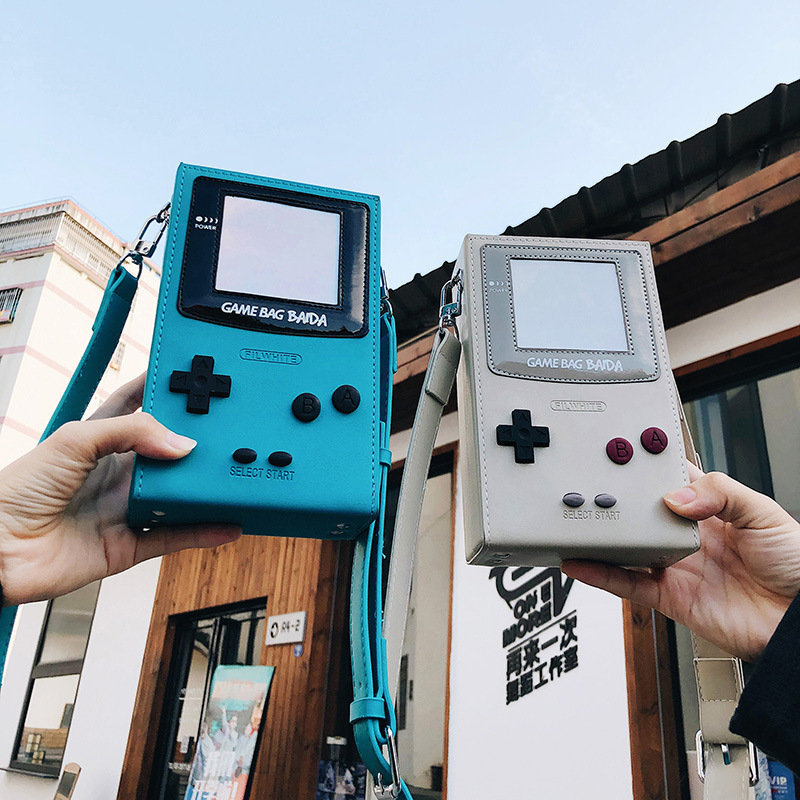 Retro Gaming Setup - Unique Creative Game Console Shaped Crossbody