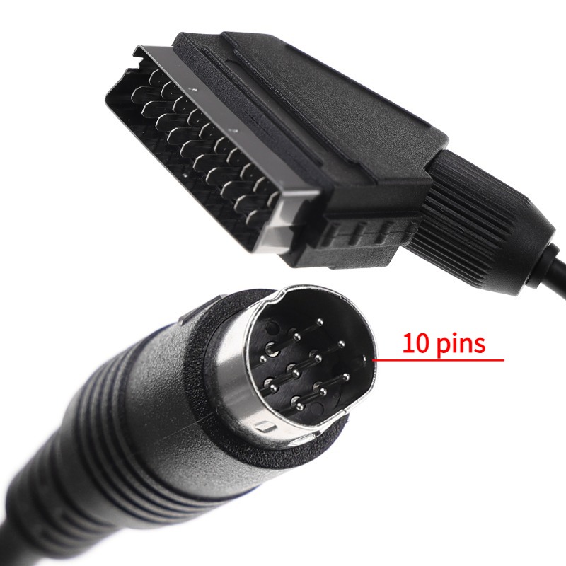 Controller Extension Cord - 1.8m Scart Cable for Sega Saturn