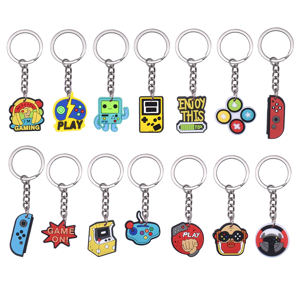 Retro Gaming Keychain - Viral Hot Cartoon Gaming PVC Keychain