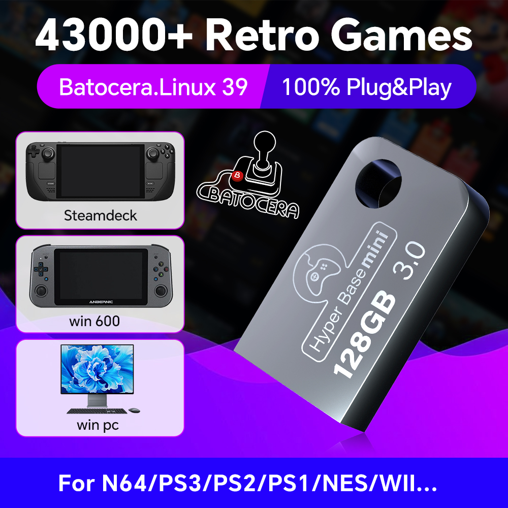 Retro Gaming Design - Batocera 128G USB Flash Drive For