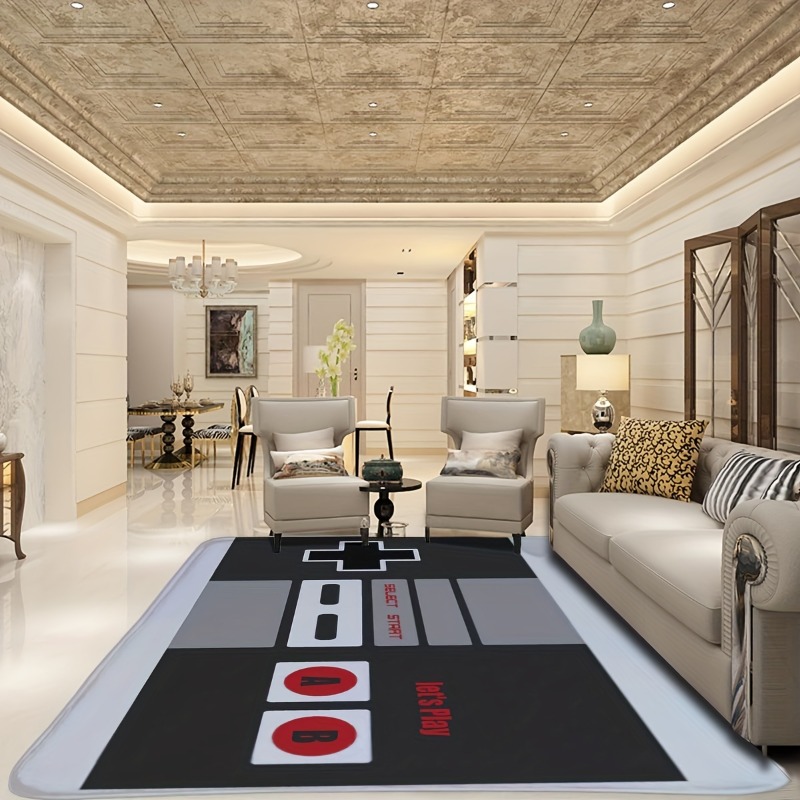 Game Area Rugs 3D Printed Play - Retro Gaming Bar 评论和价格