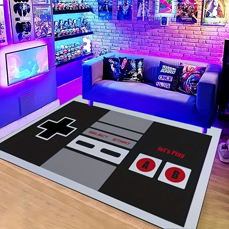 Game Area Rugs 3D Printed Play - Retro Gaming Bar 评论和价格
