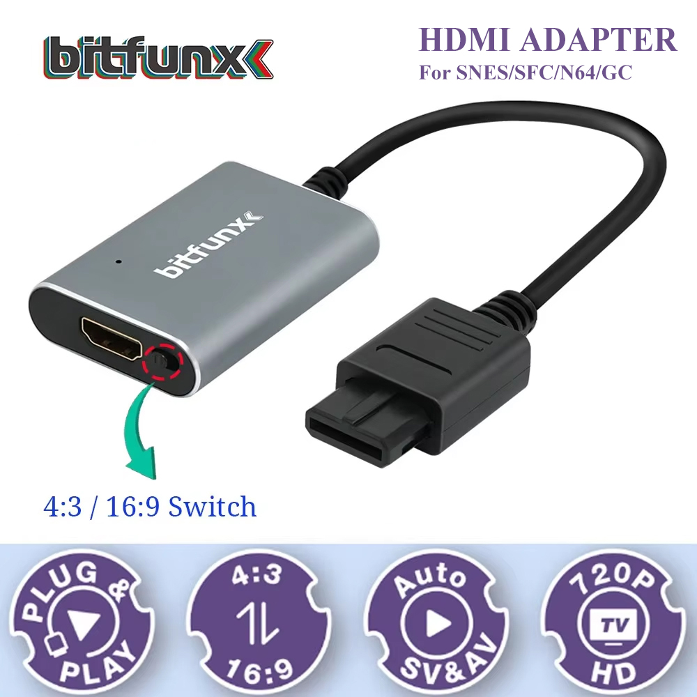 Bitfunx 720P Svideo / AV To HD - Retro Gaming Setup 评论和价格