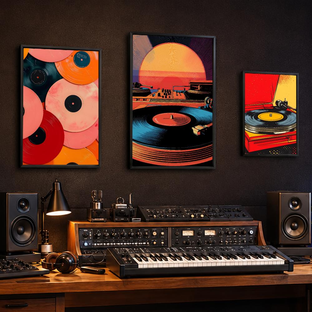 Retro Colorful Record Player P - Retro Gaming Cafe 评论和价格
