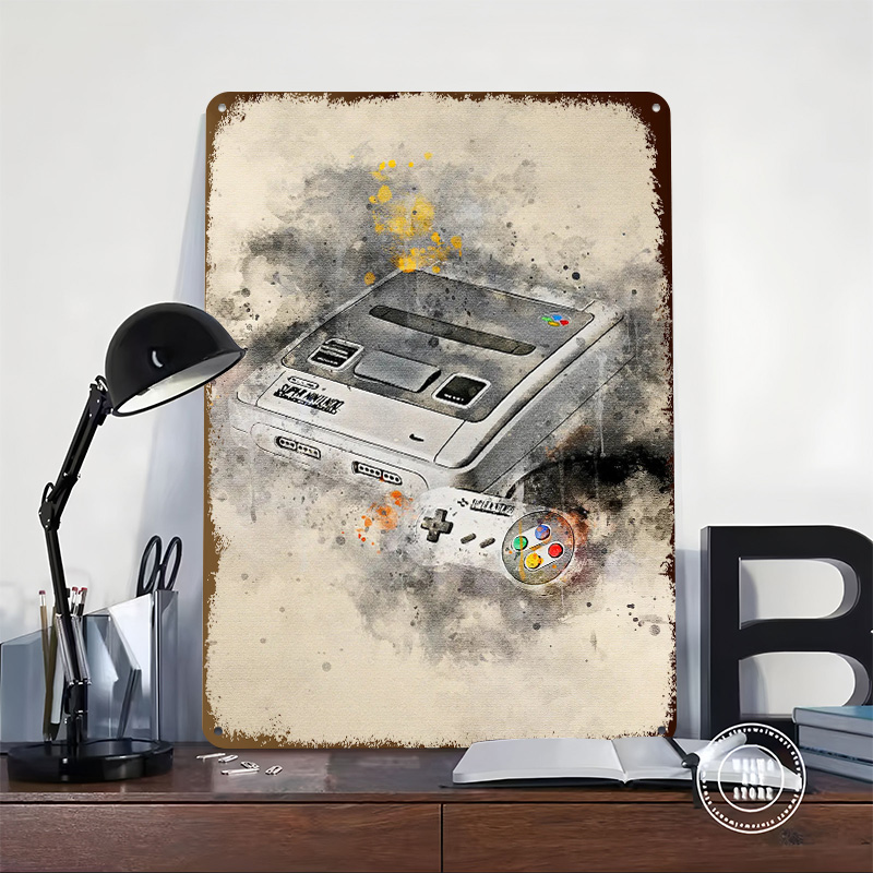 Gaming Metal Poster Custom Wal - Retro Gaming Bar 评论和价格