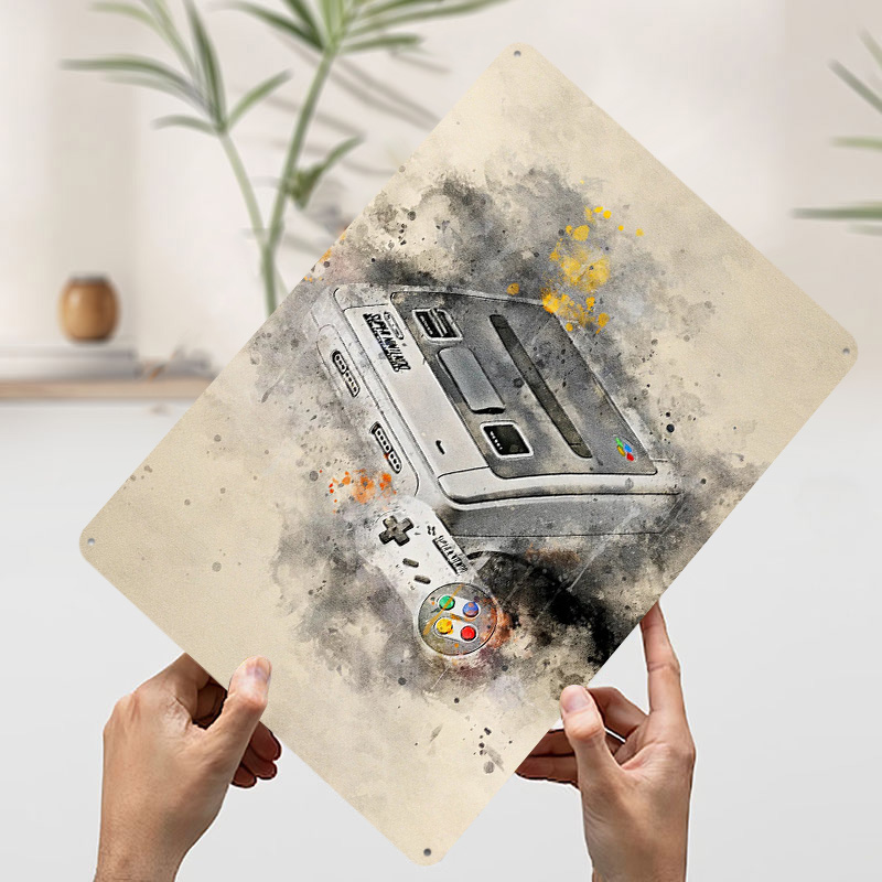 Gaming Metal Poster Custom Wal - Retro Gaming Bar 评论和价格