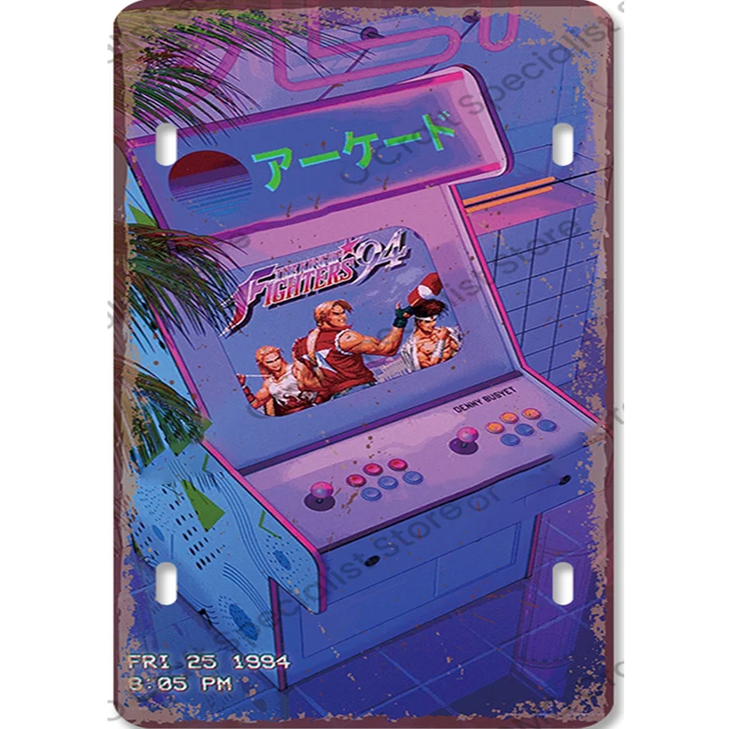 Vintage Gaming Metal Sign Retr - Retro Gaming Tv 评论和价格