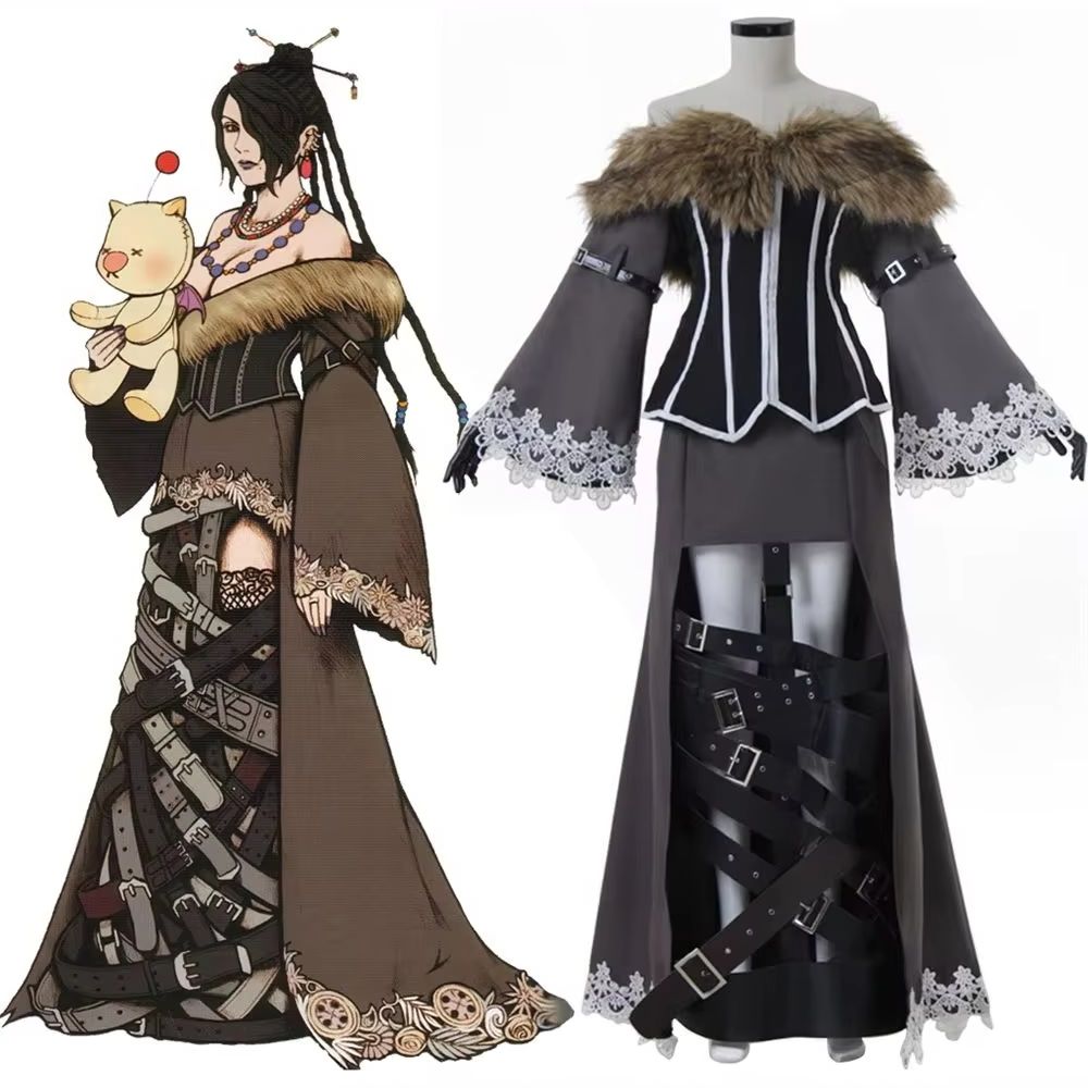 Game FFX LuLu Cosplay Black Ma - Retro Gaming Kit 评论和价格