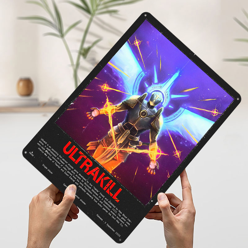 Ultrakill Game Metal Poster Cu - Retro Gaming Bar 评论和价格