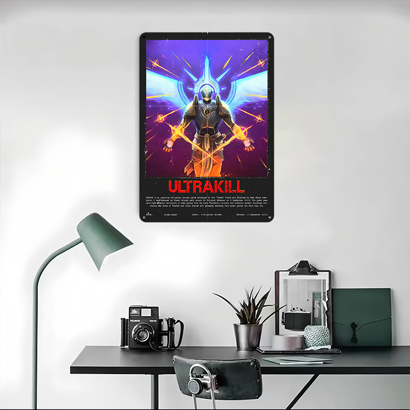 Ultrakill Game Metal Poster Cu - Retro Gaming Bar 评论和价格