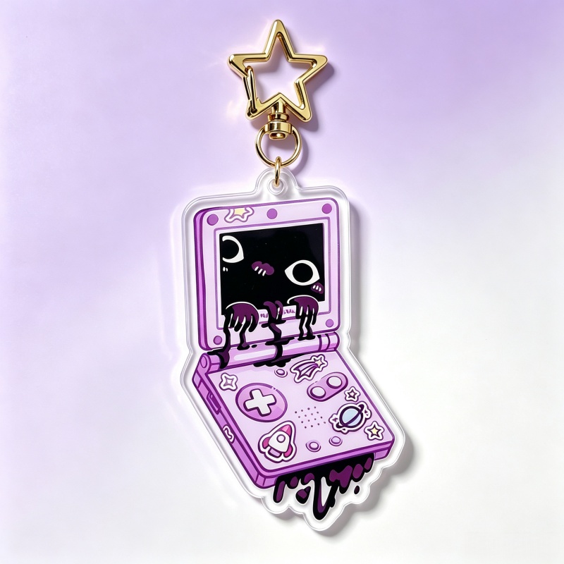 Creepy Game Console Acrylic Ke - Retro Gaming Keychain 评论和价格