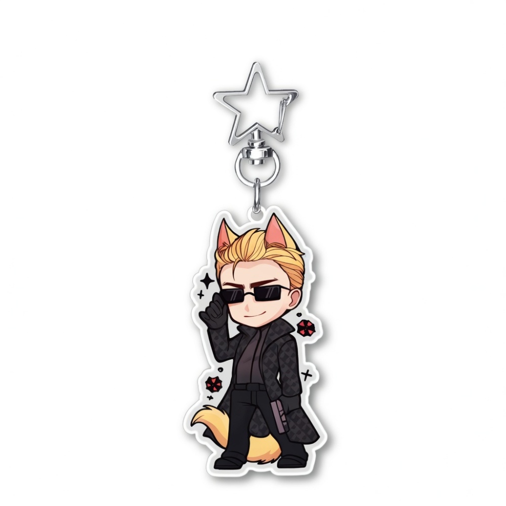 Resident Evil 6cm Acrylic Stan - Retro Gaming Keychain 评论和价格