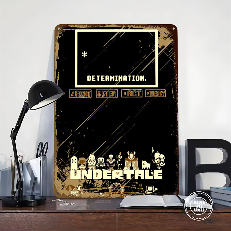 Undertale Metal Poster Custom  - Retro Gaming Bar 评论和价格