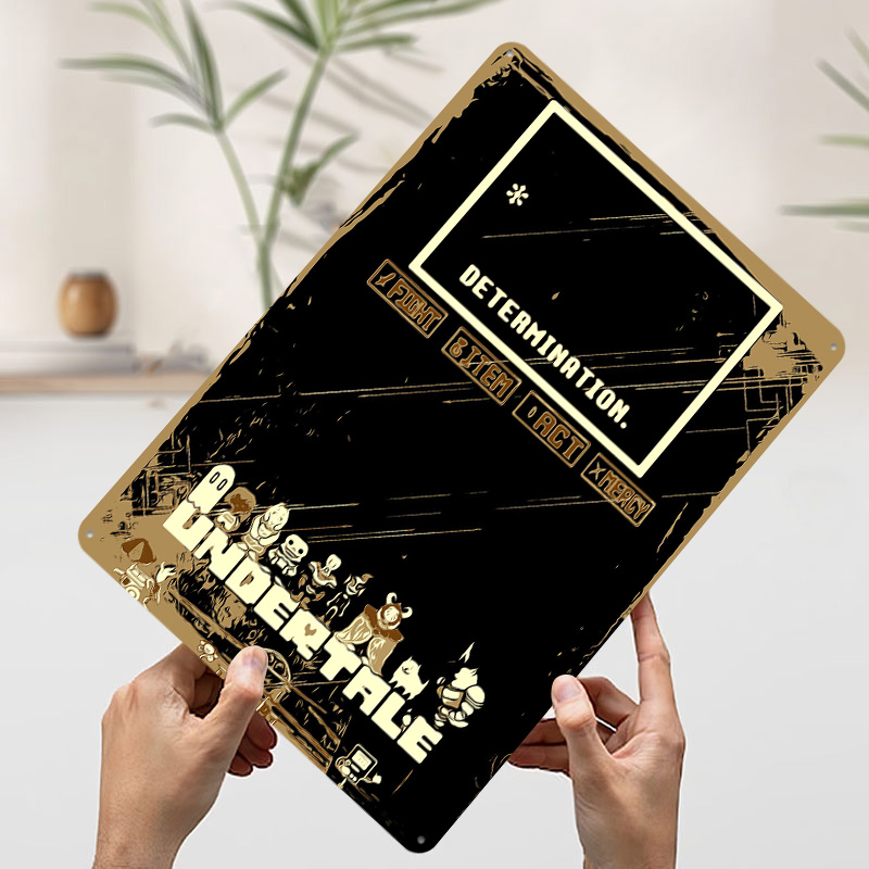 Undertale Metal Poster Custom  - Retro Gaming Bar 评论和价格