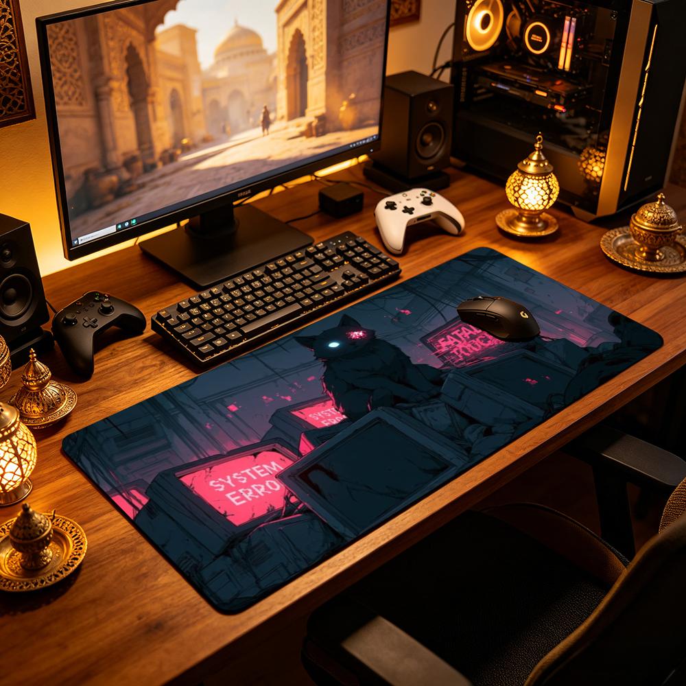 Cyberpunk Black Cat Large Gami - Retro Gaming Monitor 评论和价格