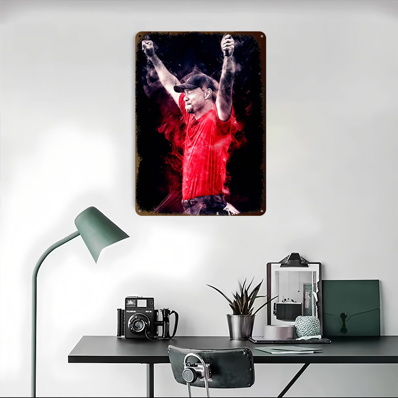 Tiger Woods Printed Poster Cus - Retro Gaming Bar 评论和价格