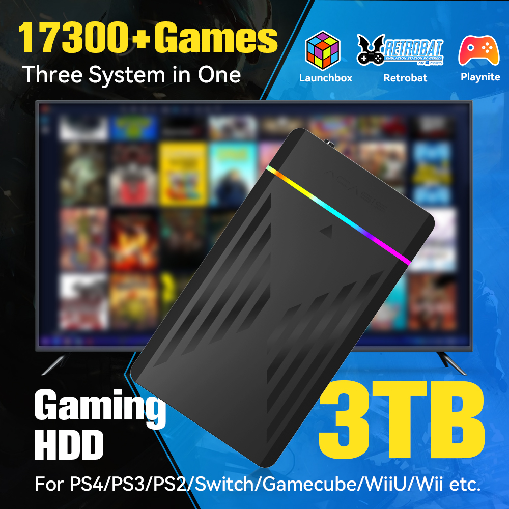 3TB Portable Gaming HDD Launch - Retro Gaming Tv 评论和价格